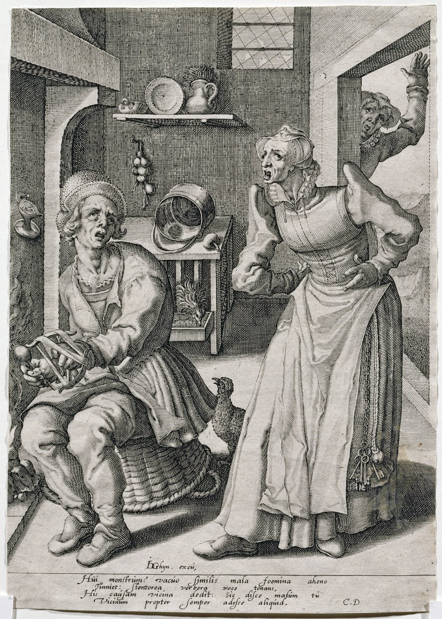 The Scold by Jacques II de Gheyn