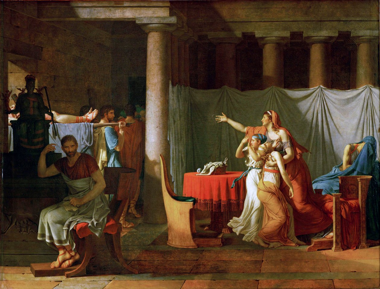 The Lictors Bring to Brutus the Bodies of His Sons by Jacques Louis David