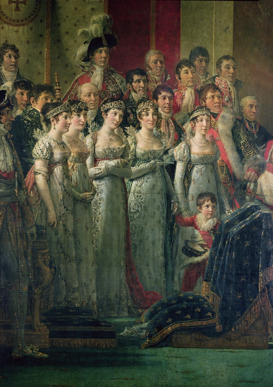 The Consecration of the Emperor Napoleon and the Coronation of the Empress Josephine by Pope Pius VII, 2nd December 1804 (detail) by Jacques Louis David