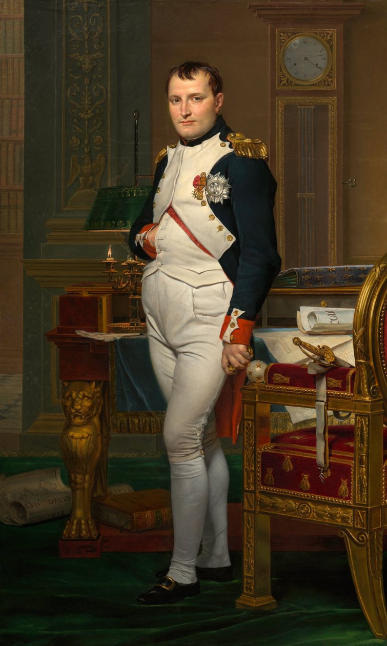 The Emperor Napoleon in His Study at the Tuileries by Jacques Louis David