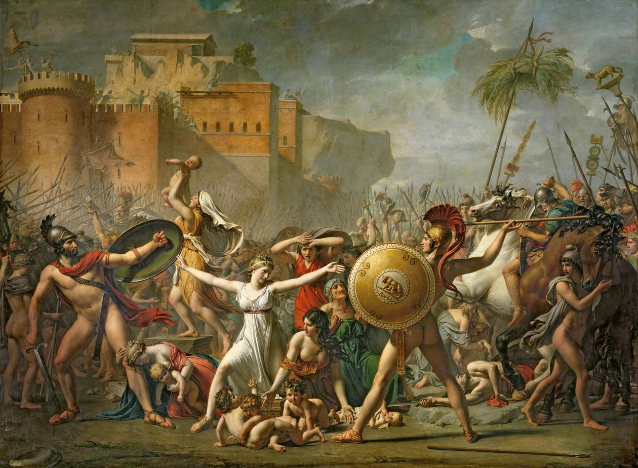 The Sabine Women, 1799 by Jacques Louis David