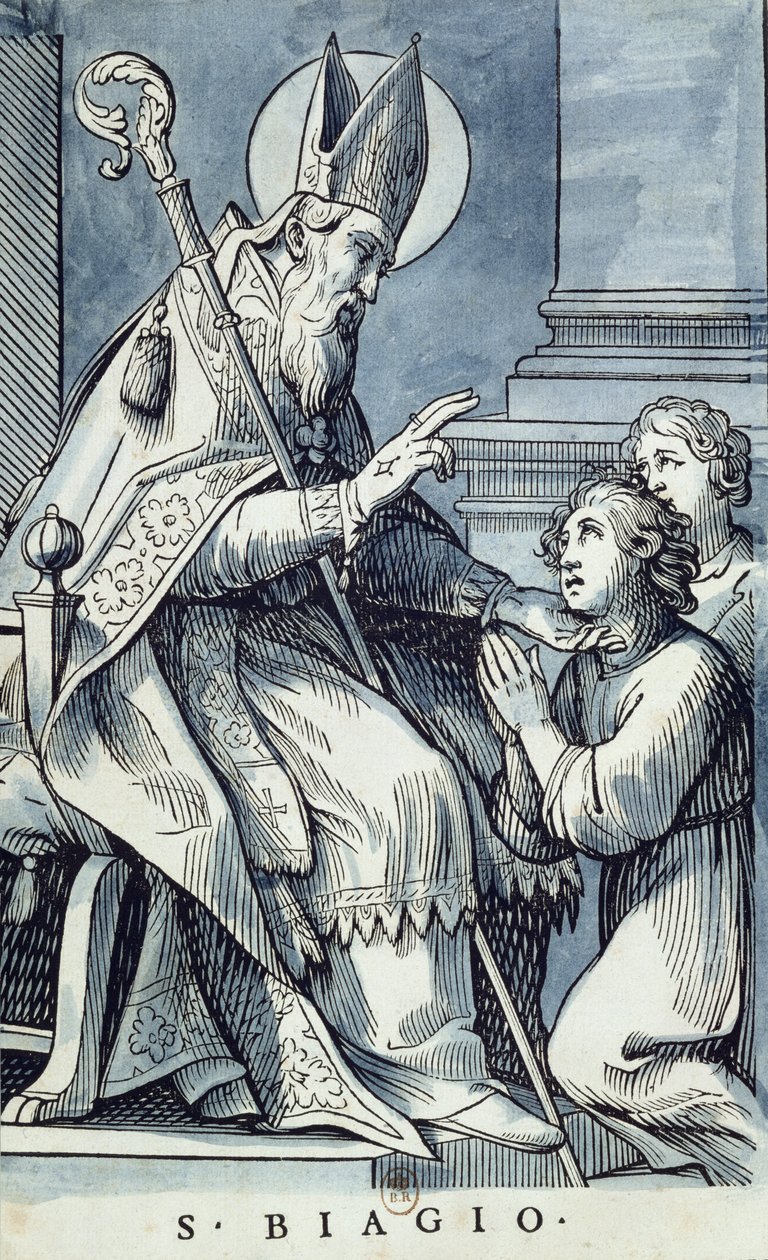 St. Blaise Curing a Sick Child by Jacques Stella