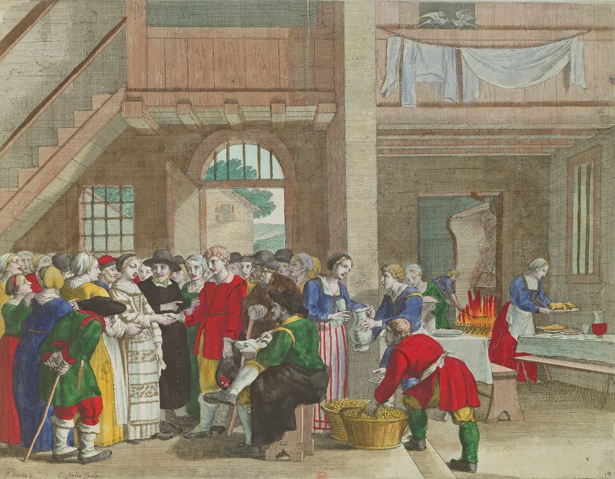 The Engagement Party by Jacques Stella