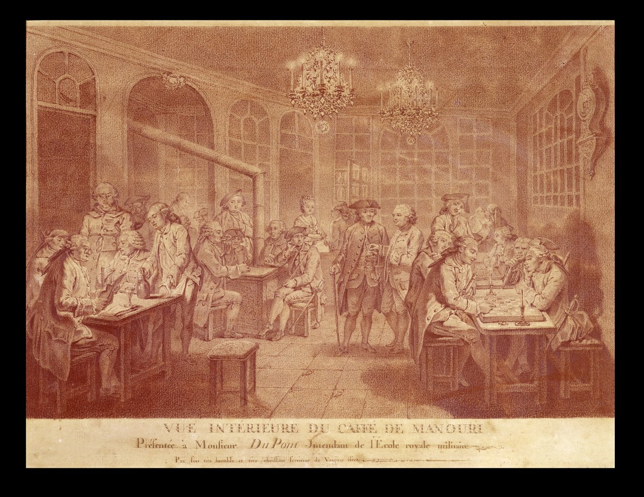 Interior of the Cafe Manouri, c.1775 by Jacques Treton de Vaujas