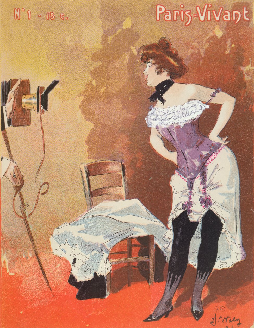 Woman Being Photographed in a Corset, Caricature for 