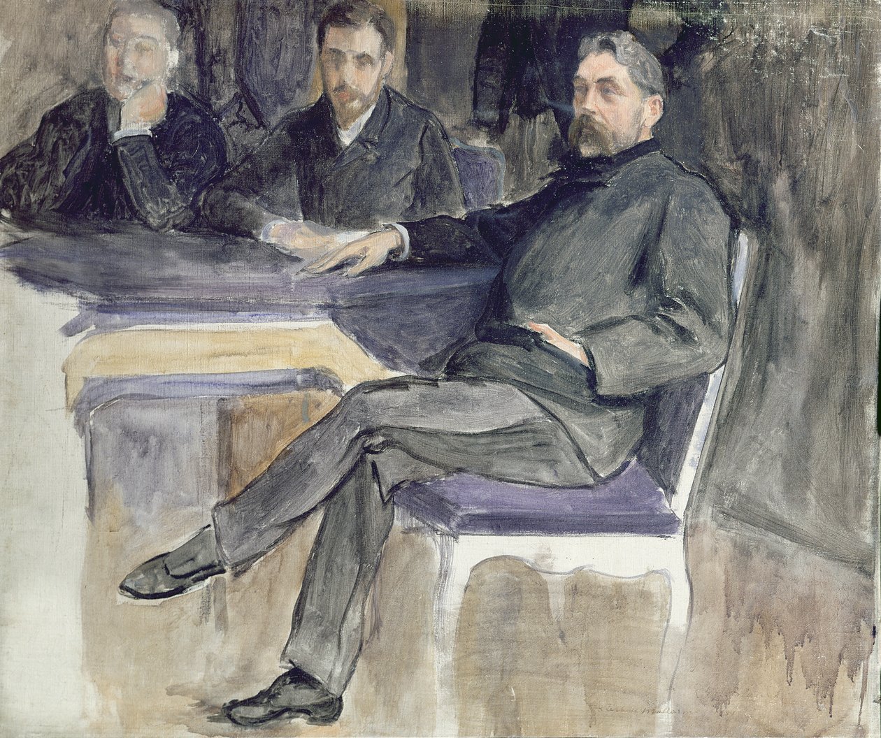 Study for a Portrait of Stephane Mallarme and his Friends from 