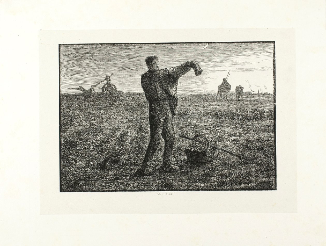 Evening by Jacques Adrien Lavieille