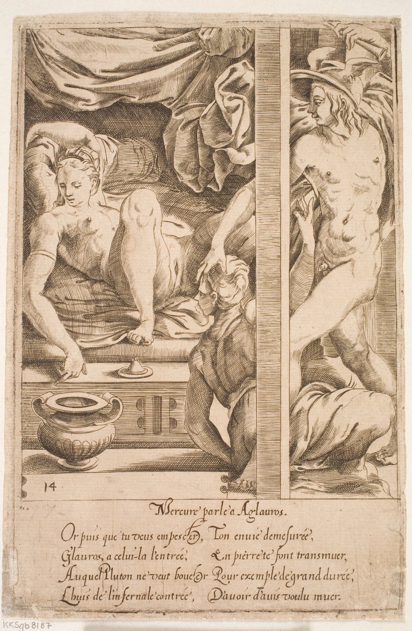 Mercury Visits Herse by Jacques Androuet Ducerceau d.Æ.