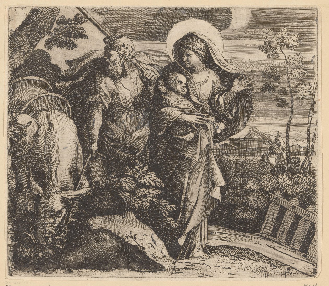 Flight into Egypt by Jacques Antoine Friquet de Vauroze