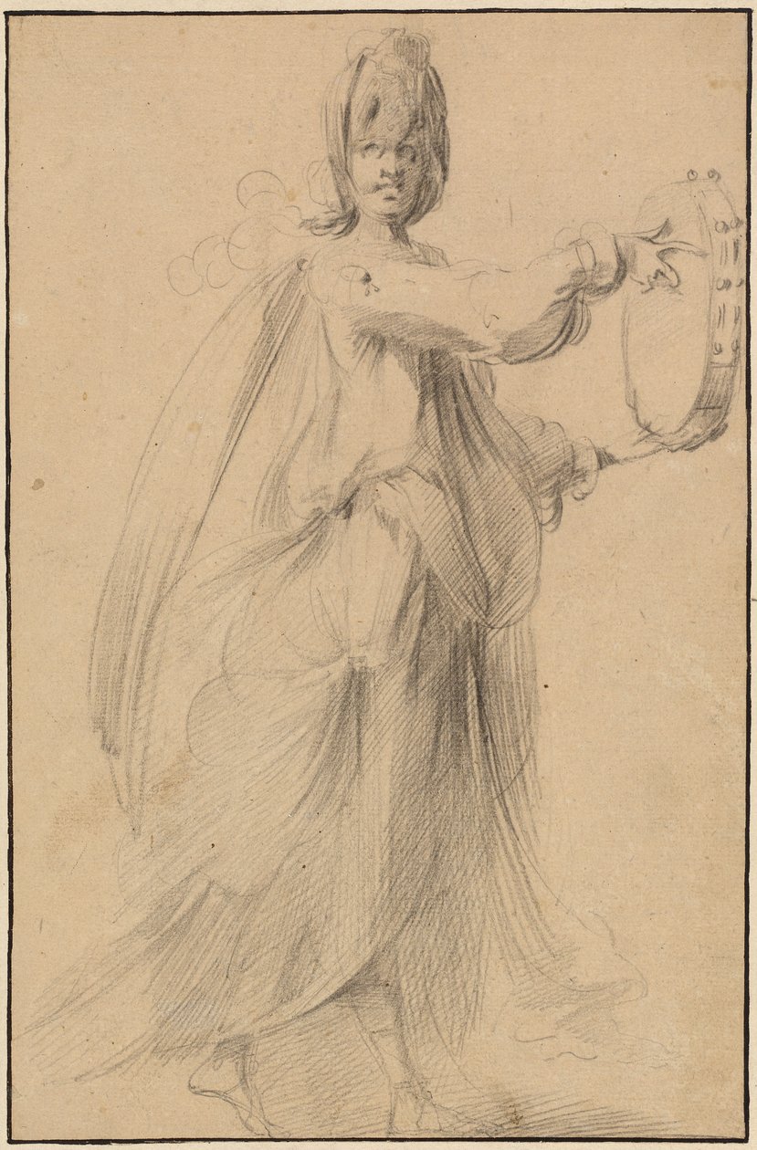 Dancer with a Tambourine by Jacques Bellange