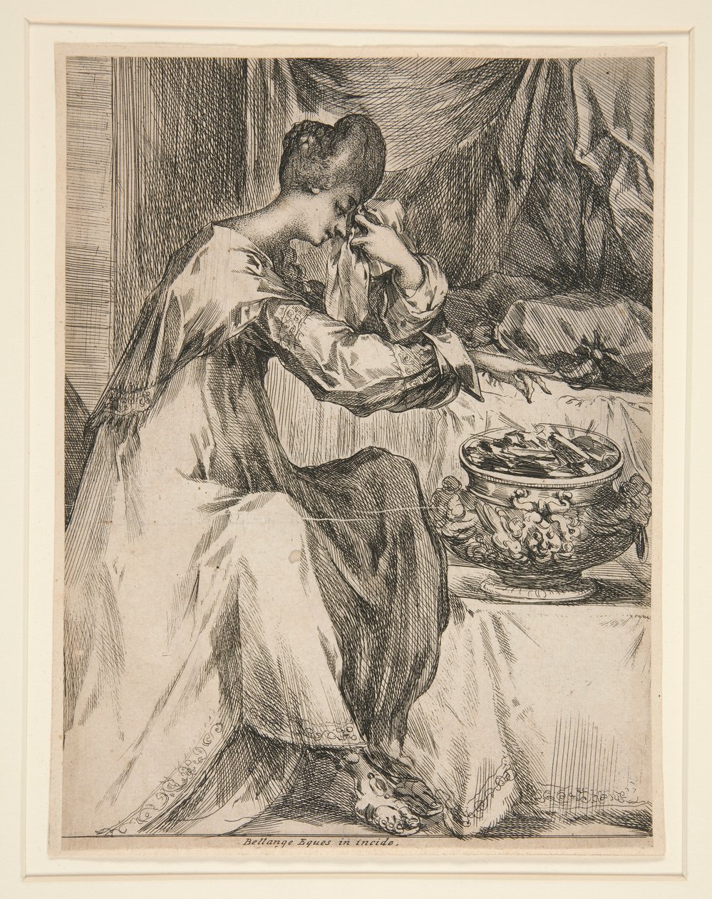 Woman at the Brazier by Jacques Bellange