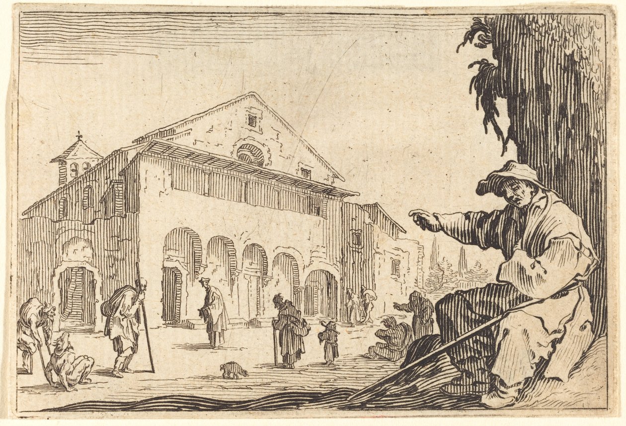Almshouse by Jacques Callot