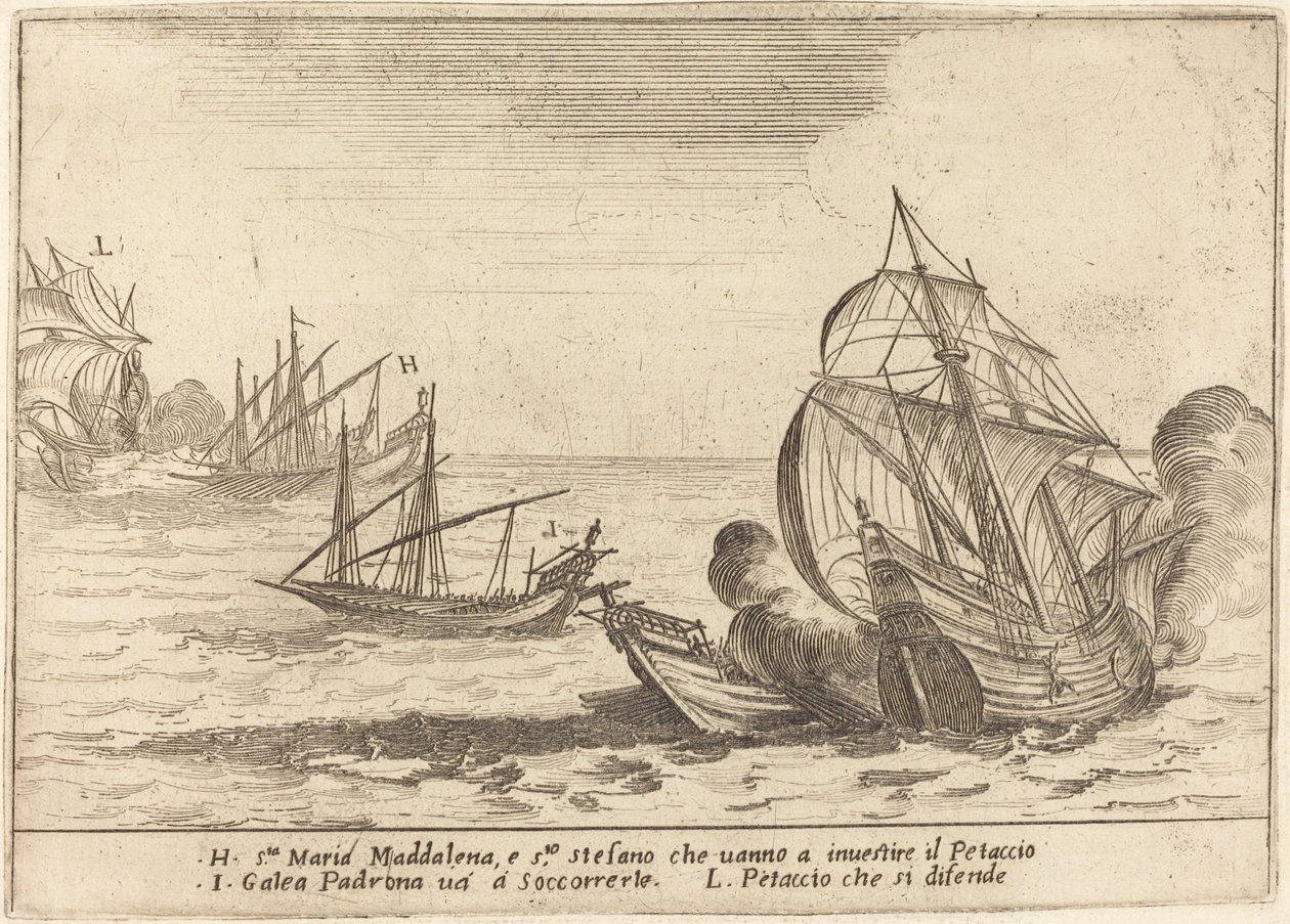 Boarding of the Petaccio by Jacques Callot