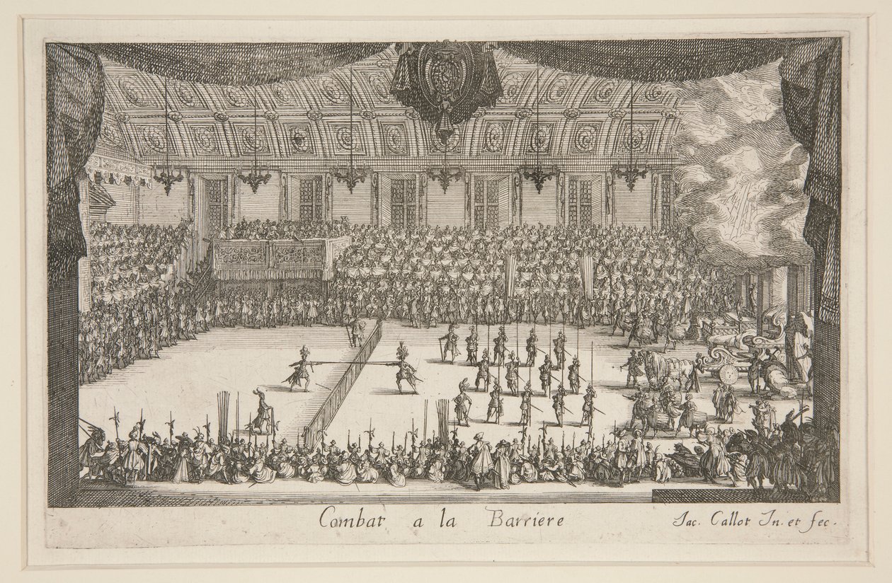 Combat at the Barrier by Jacques Callot