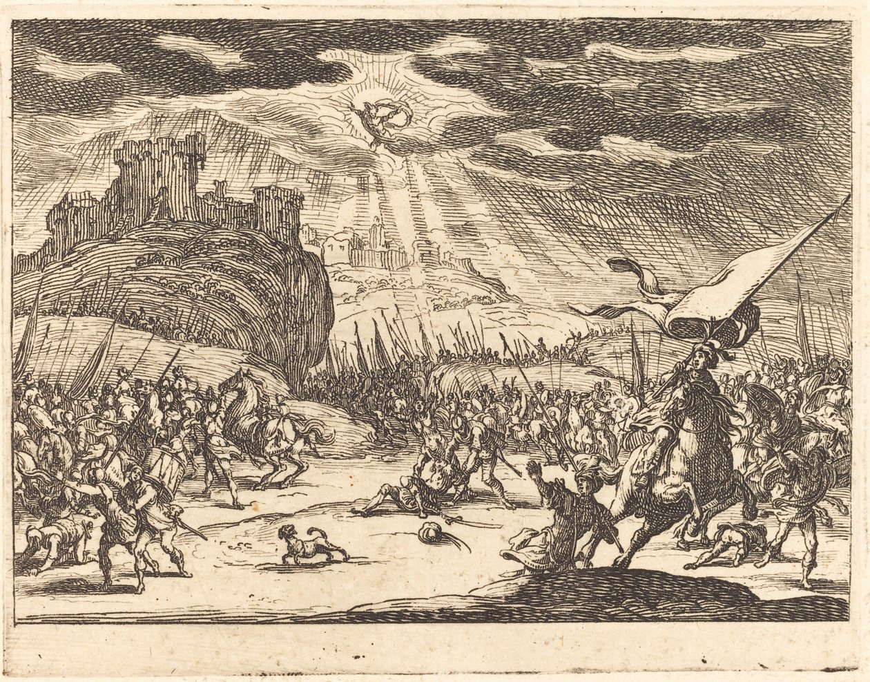 Conversion of Paul, 1635 by Jacques Callot