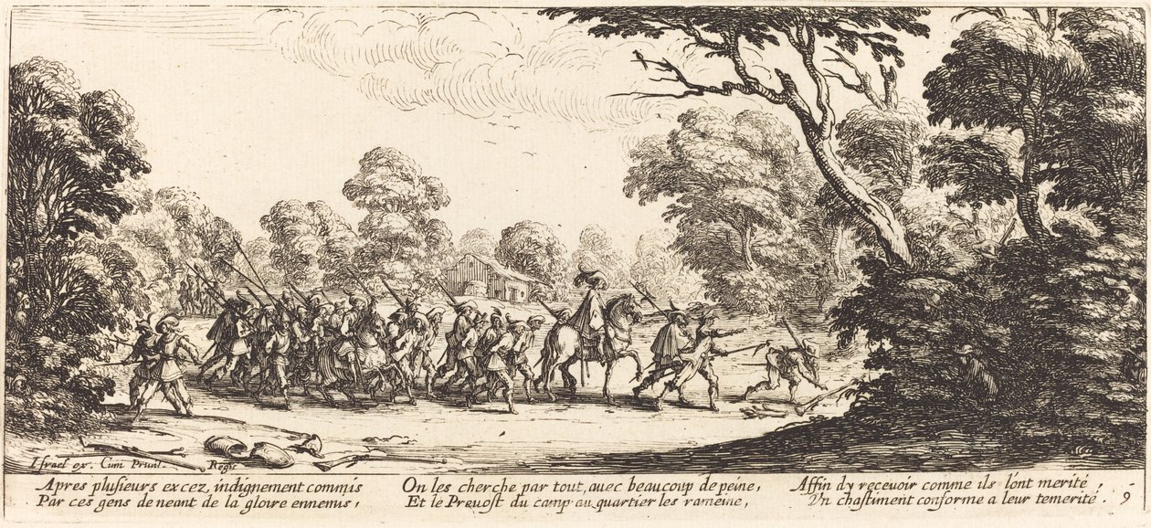 Discovery of the Criminal Soldiers by Jacques Callot