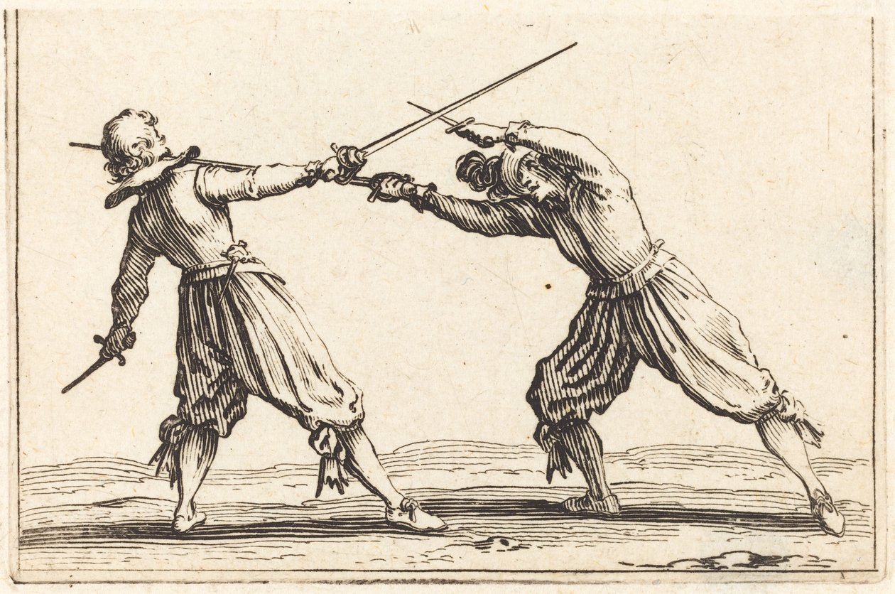 Duel with Swords and Daggers by Jacques Callot