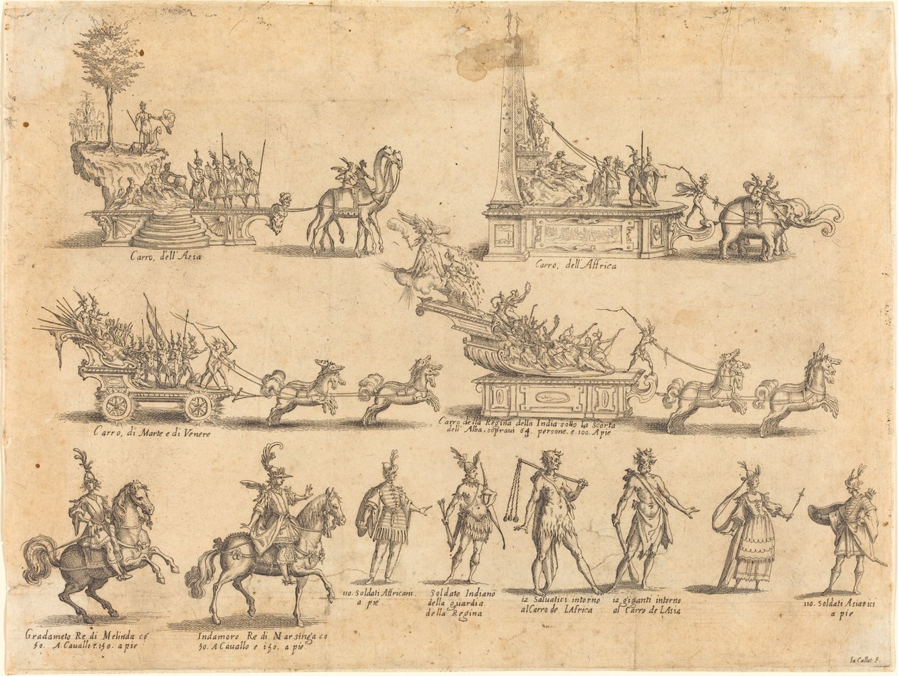 Floats and Participants by Jacques Callot