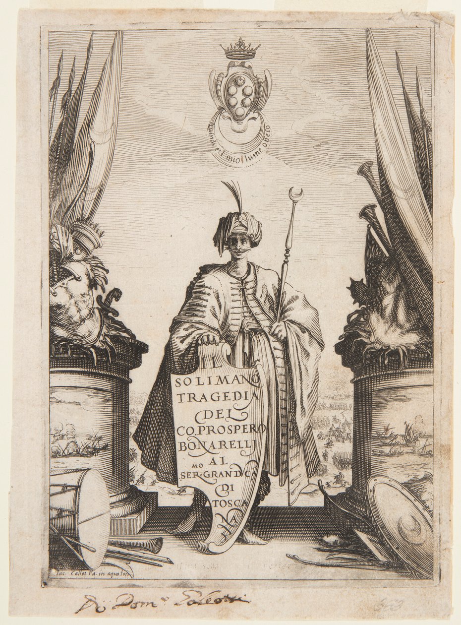 Frontispiece of Soliman, Second State by Jacques Callot