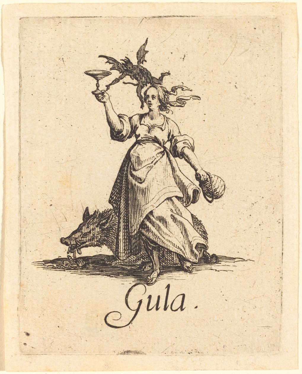 Gluttony, probably after 1621 by Jacques Callot