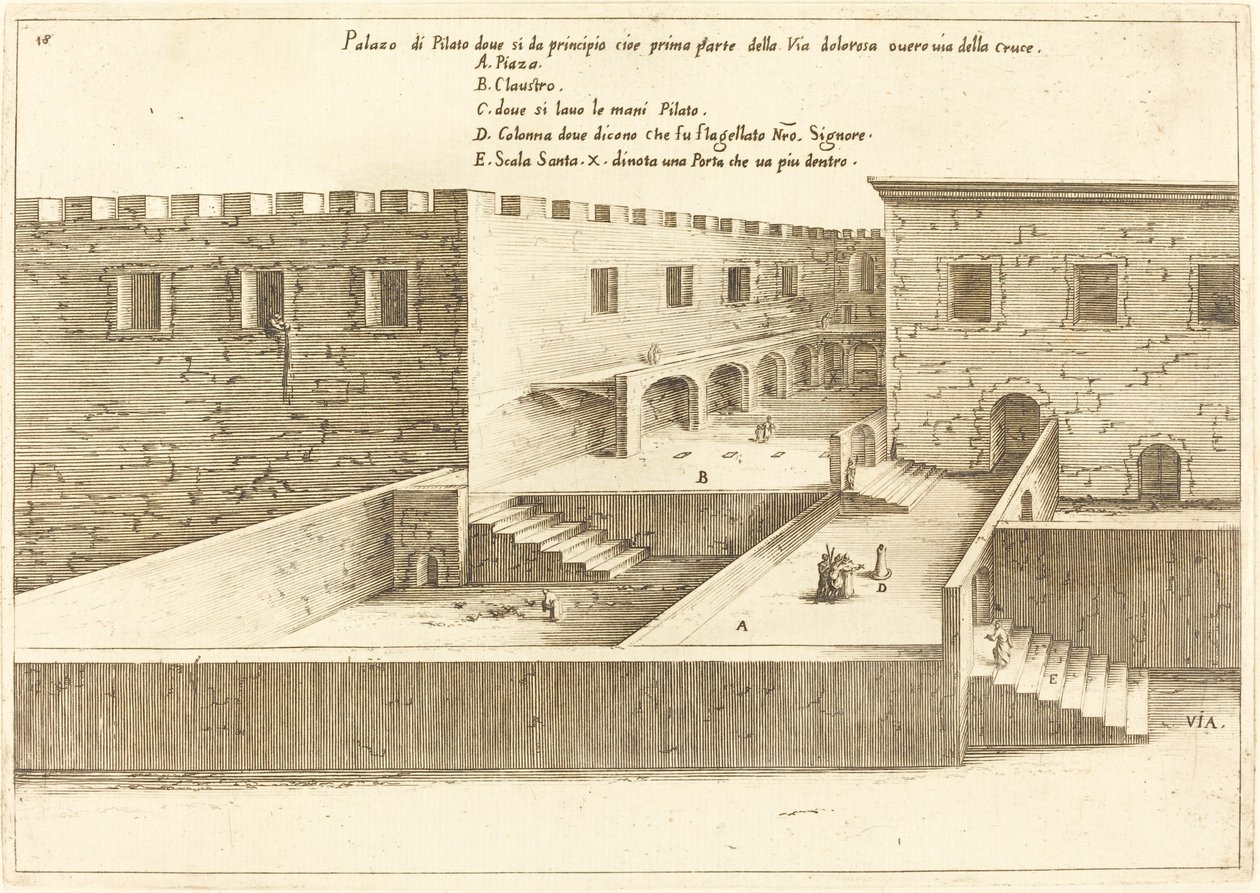 House of Pilate by Jacques Callot