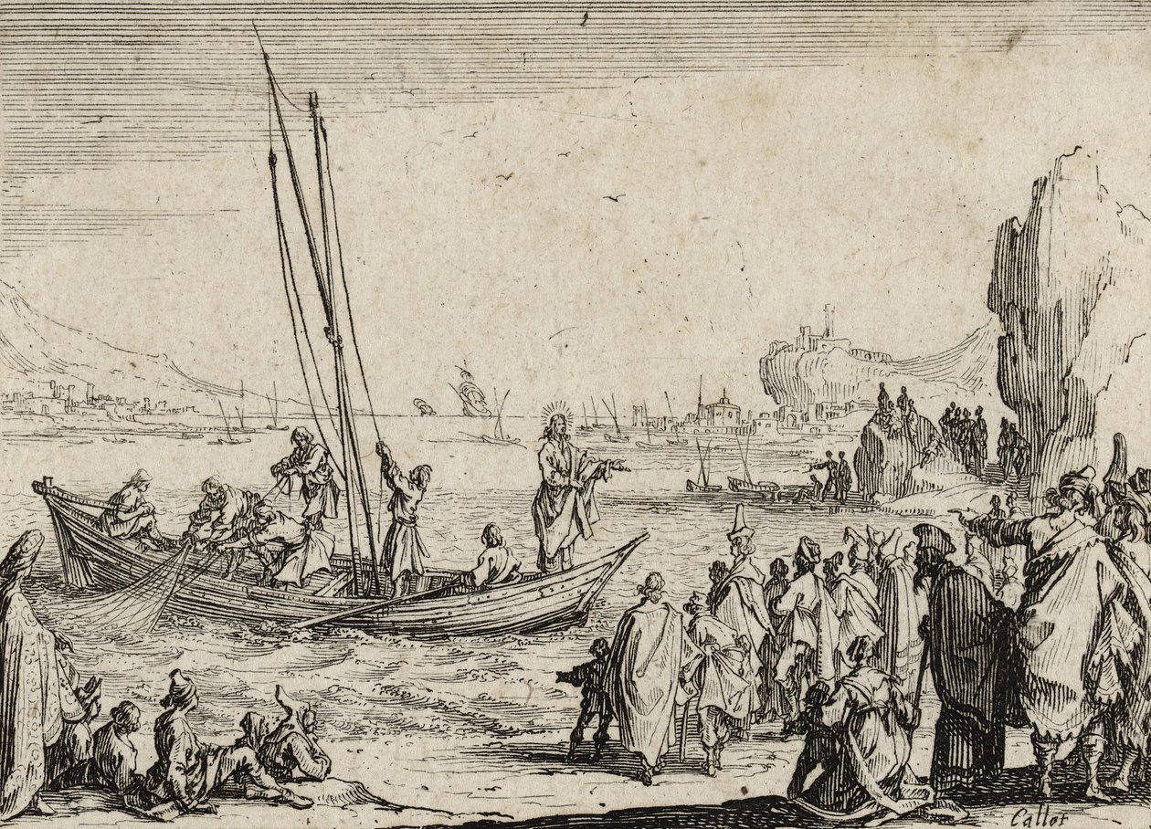 Jesus Preaching by the Sea, 1635 by Jacques Callot