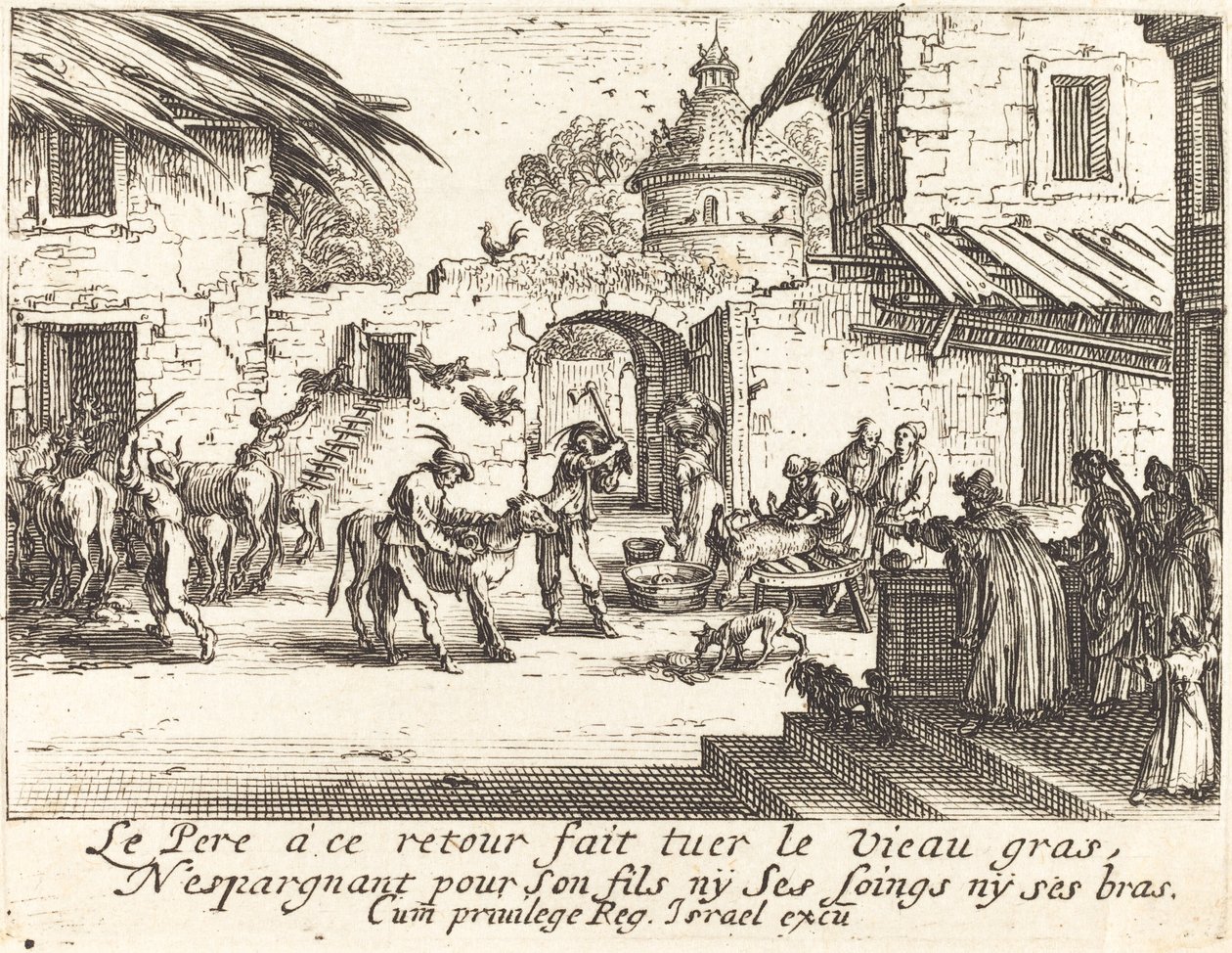 Killing the Fatted Calf by Jacques Callot
