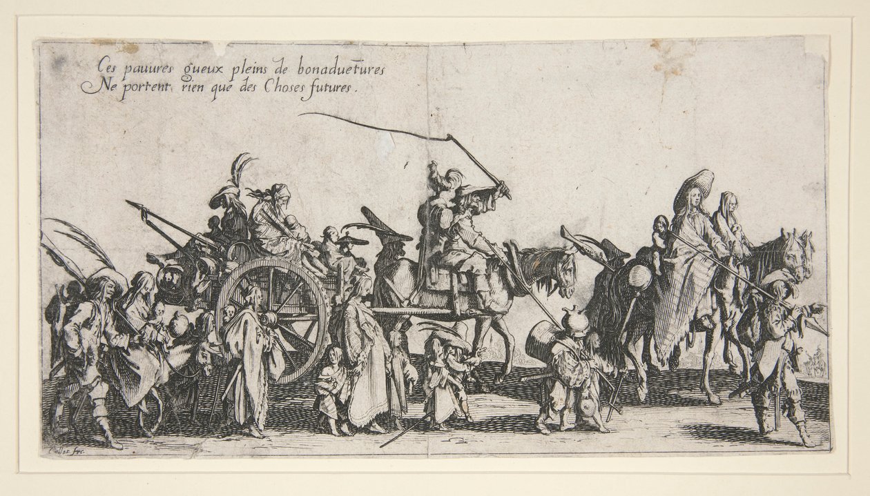 The Bohemians on the March by Jacques Callot