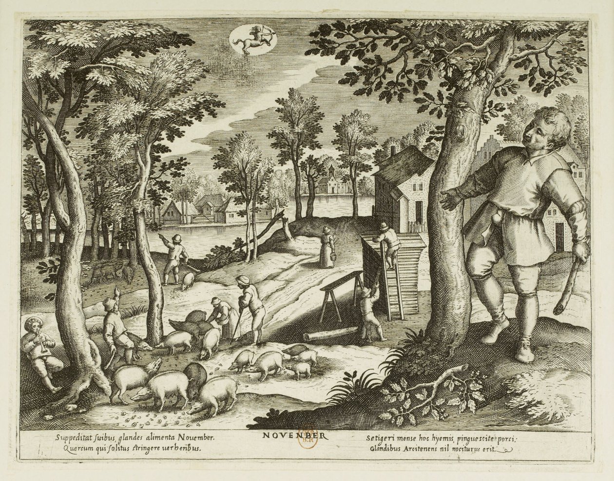 The Months. 11, November by Jacques Callot