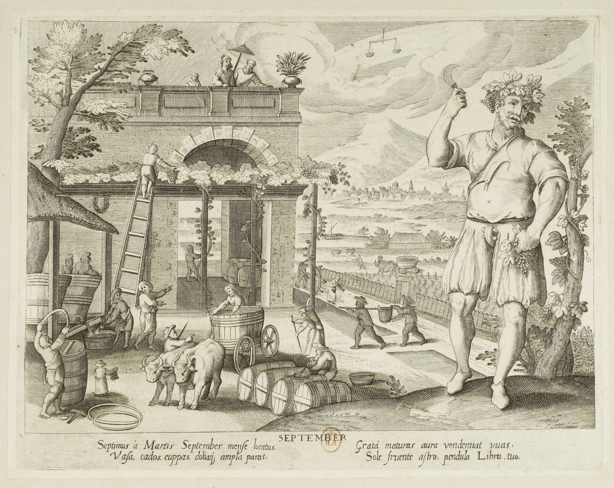 The Months. 9, September by Jacques Callot