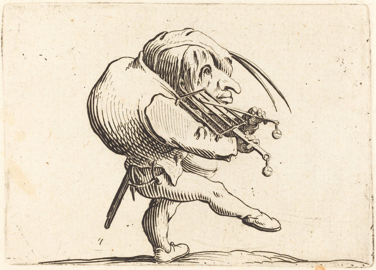 Man Scraping a Grill by Jacques Callot