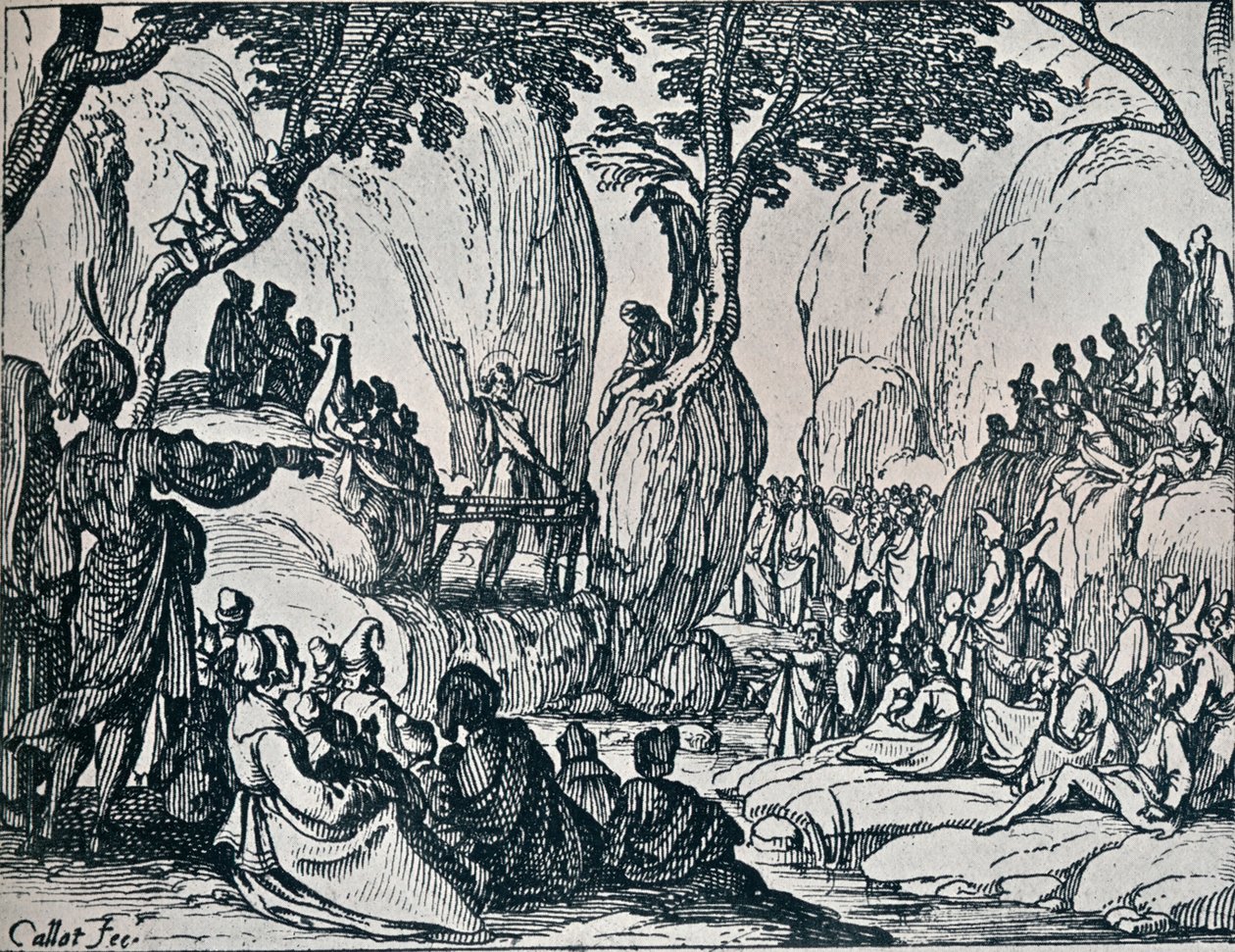No. III. - St. John Preaching by Jacques Callot