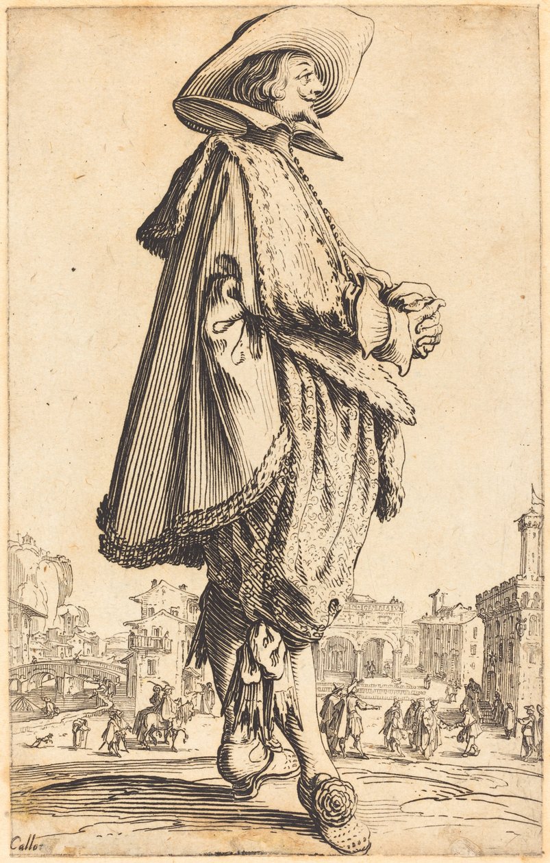 Noble Man with Folded Hands by Jacques Callot