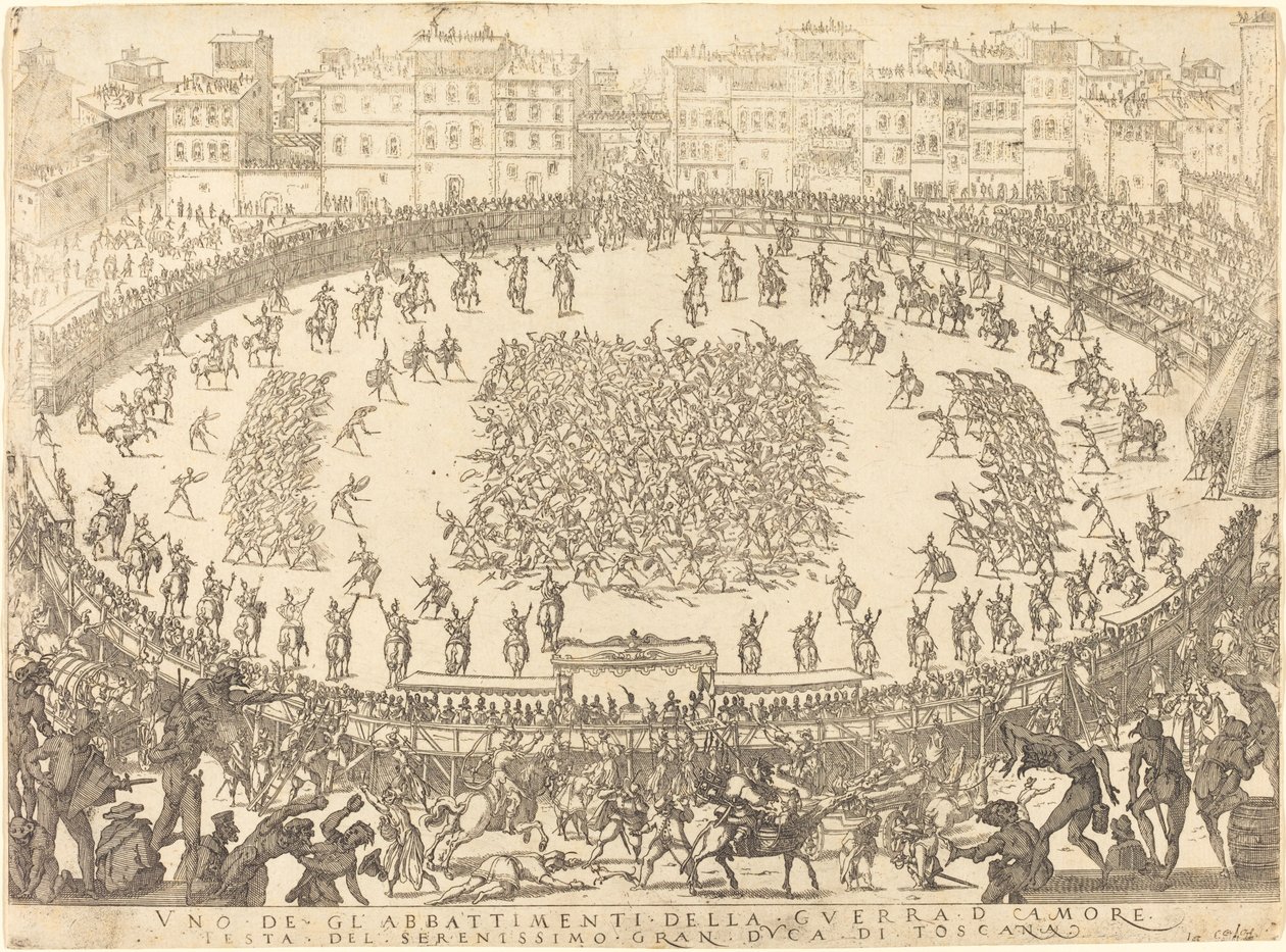 One of the Infantry Combats by Jacques Callot