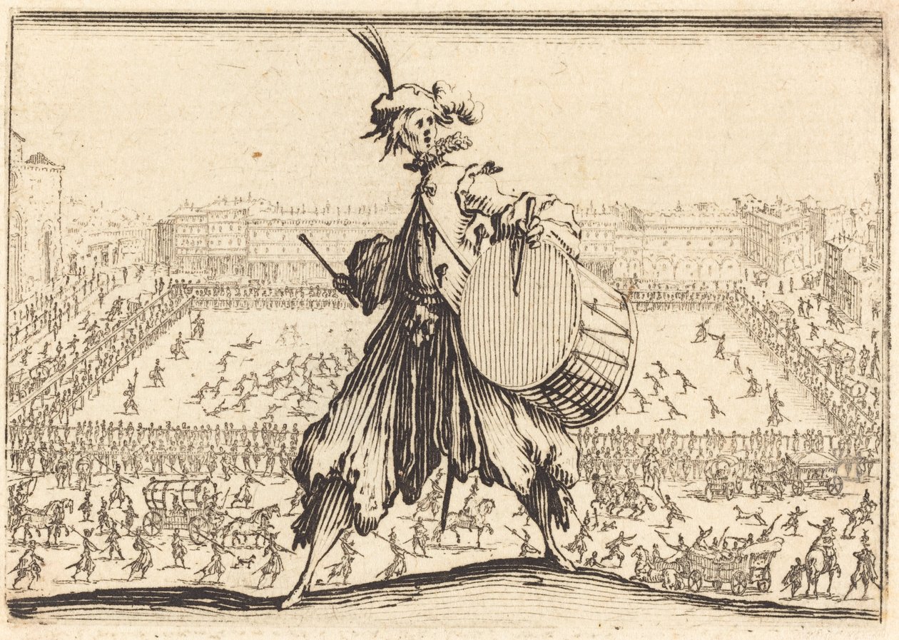 Piazza Santa Croce, Florence by Jacques Callot