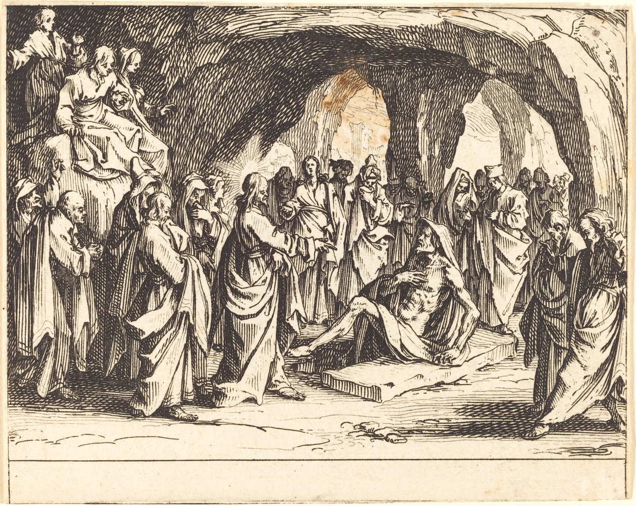 Raising of Lazarus by Jacques Callot