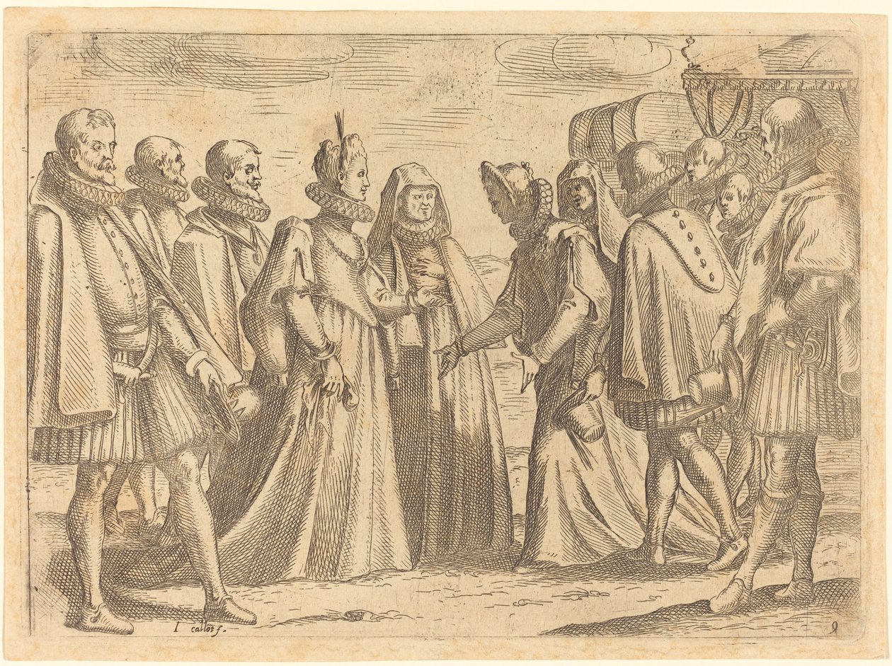 Reception at Mantua by Jacques Callot
