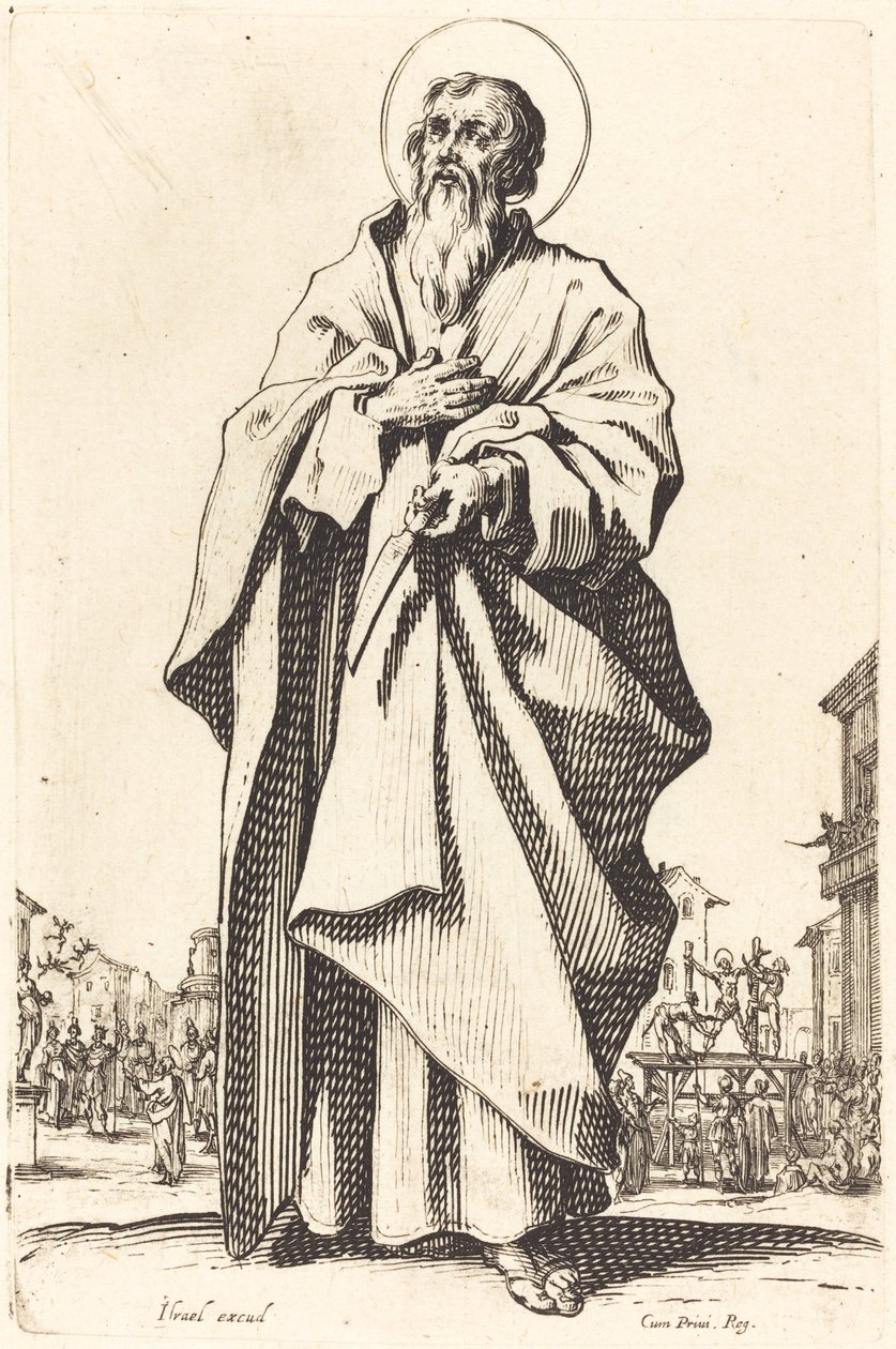 Saint Bartholomew, published 1631 by Jacques Callot