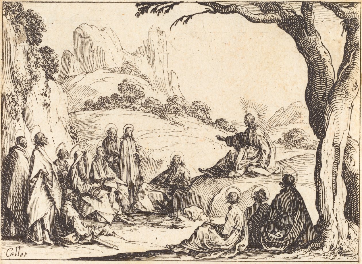 Sermon on the Mount, 1635 by Jacques Callot