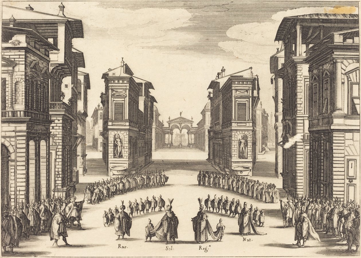 Solimano, Act II by Jacques Callot