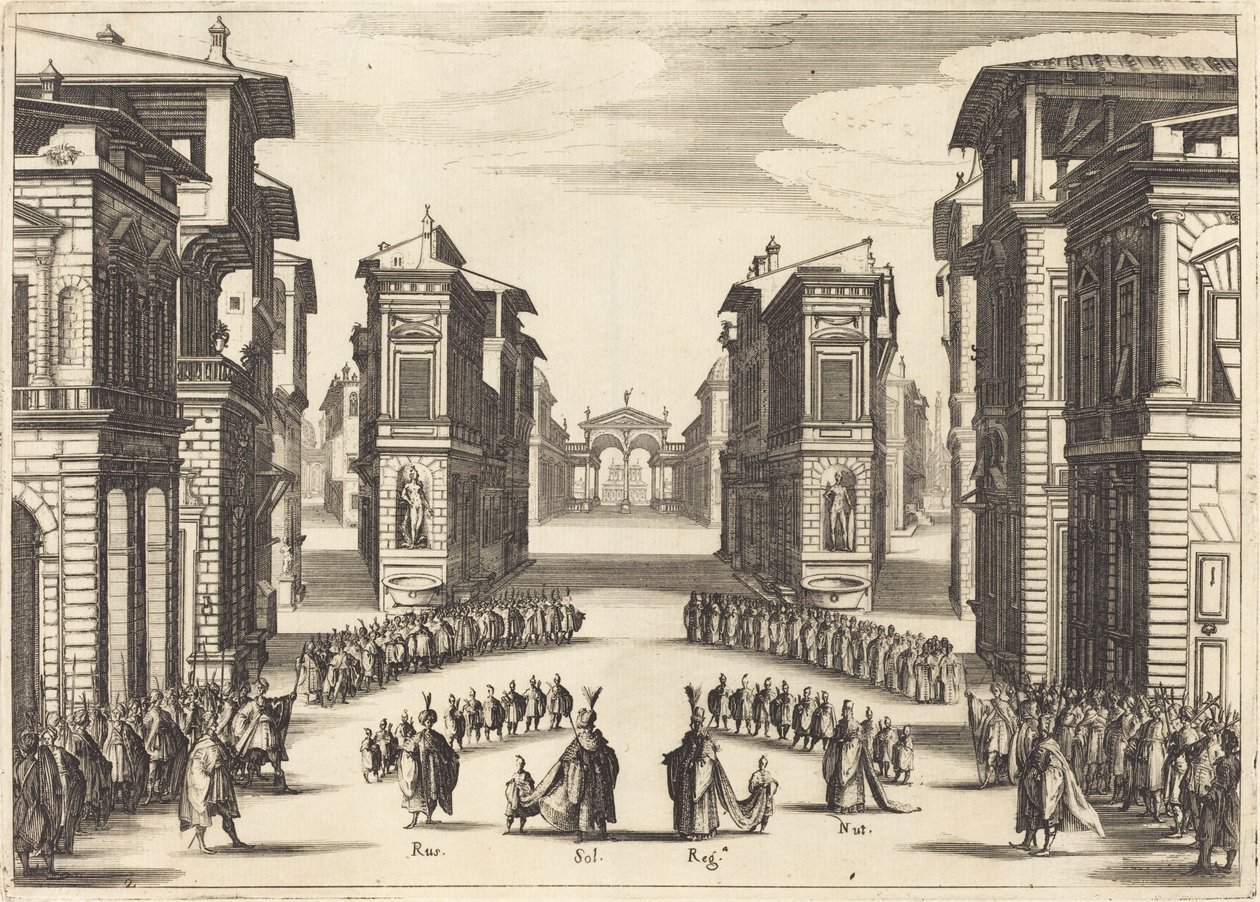 Solimano, Act II by Jacques Callot