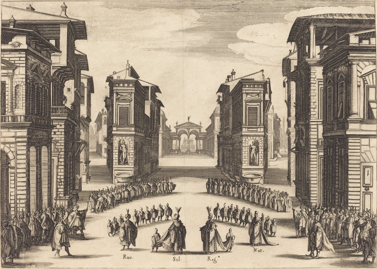 Solimano, Act II by Jacques Callot