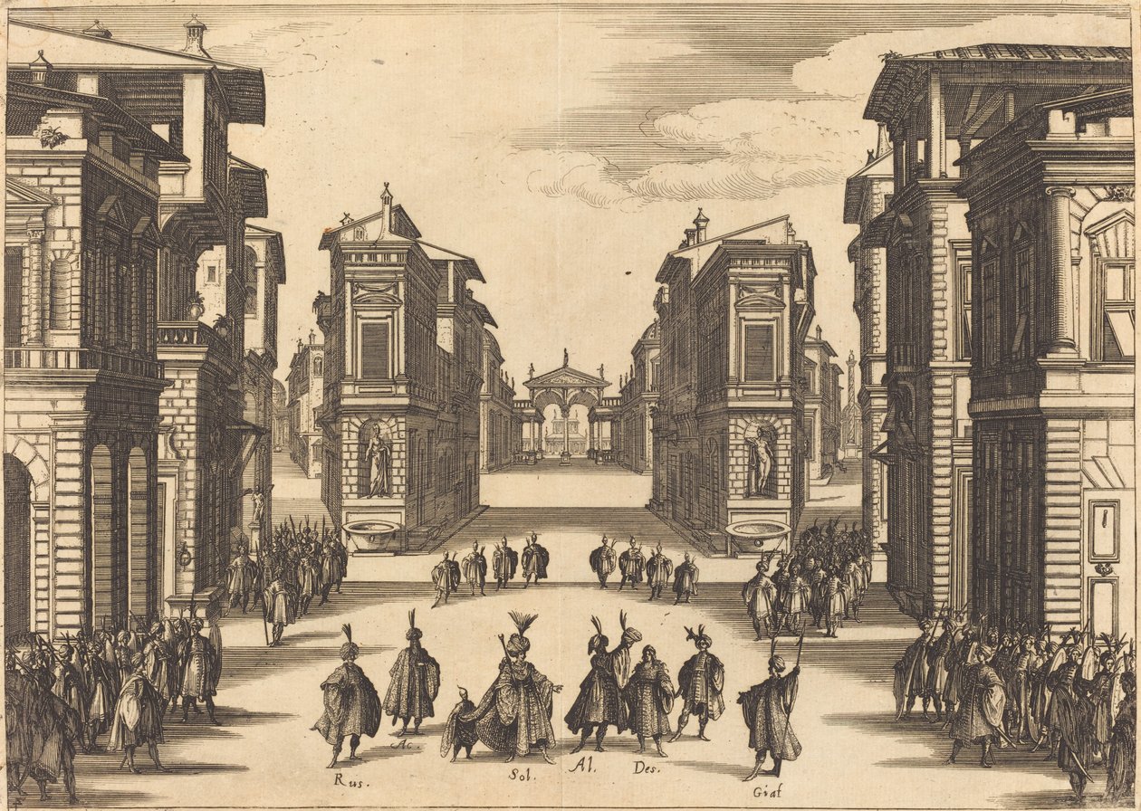 Solimano, Act IV by Jacques Callot
