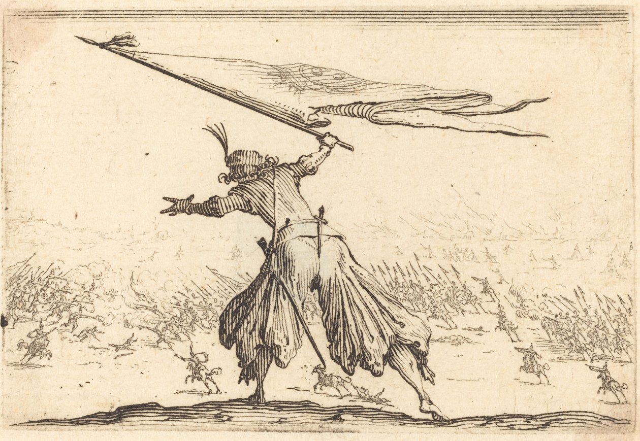 Standard Bearer by Jacques Callot