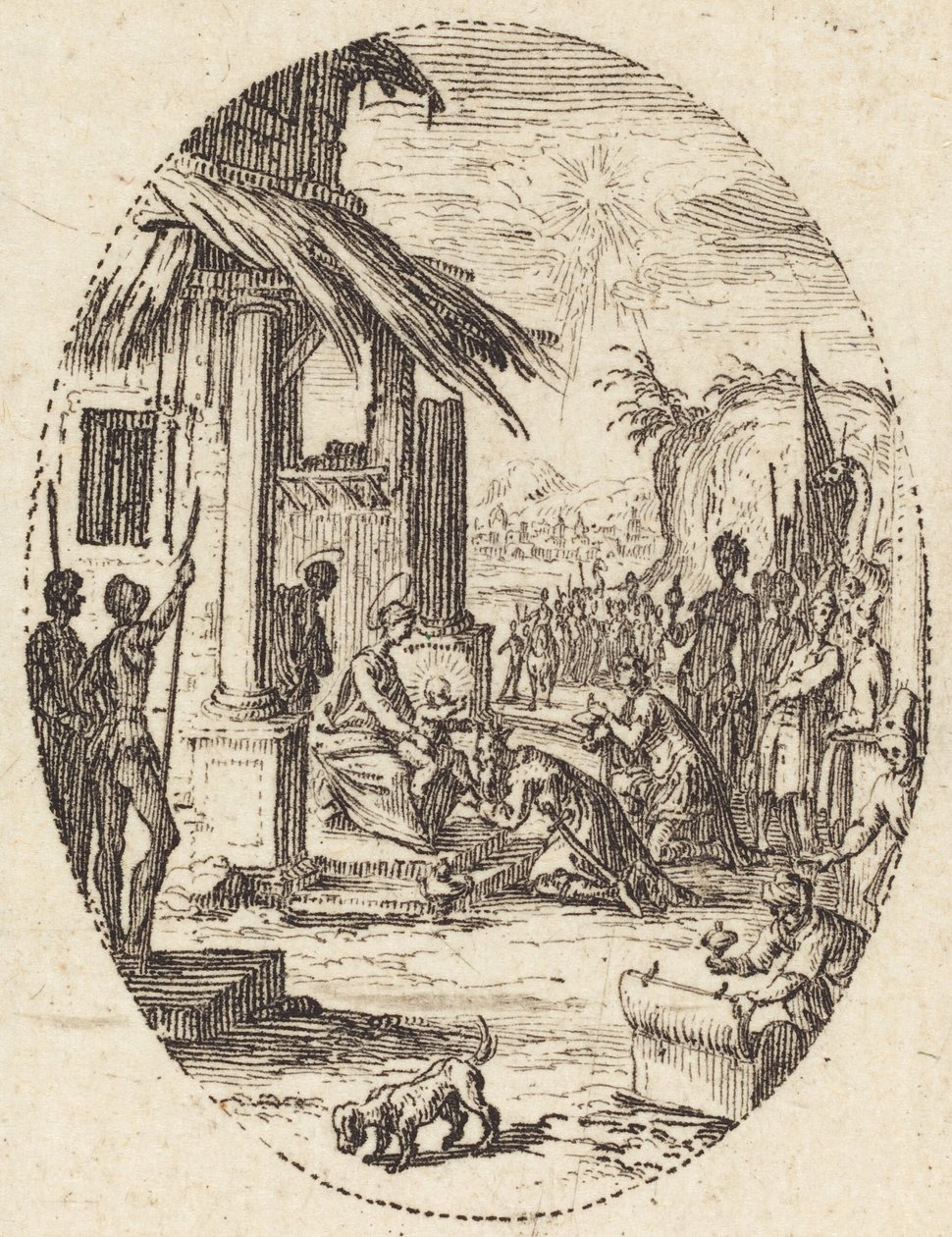 The Adoration of the Magi by Jacques Callot