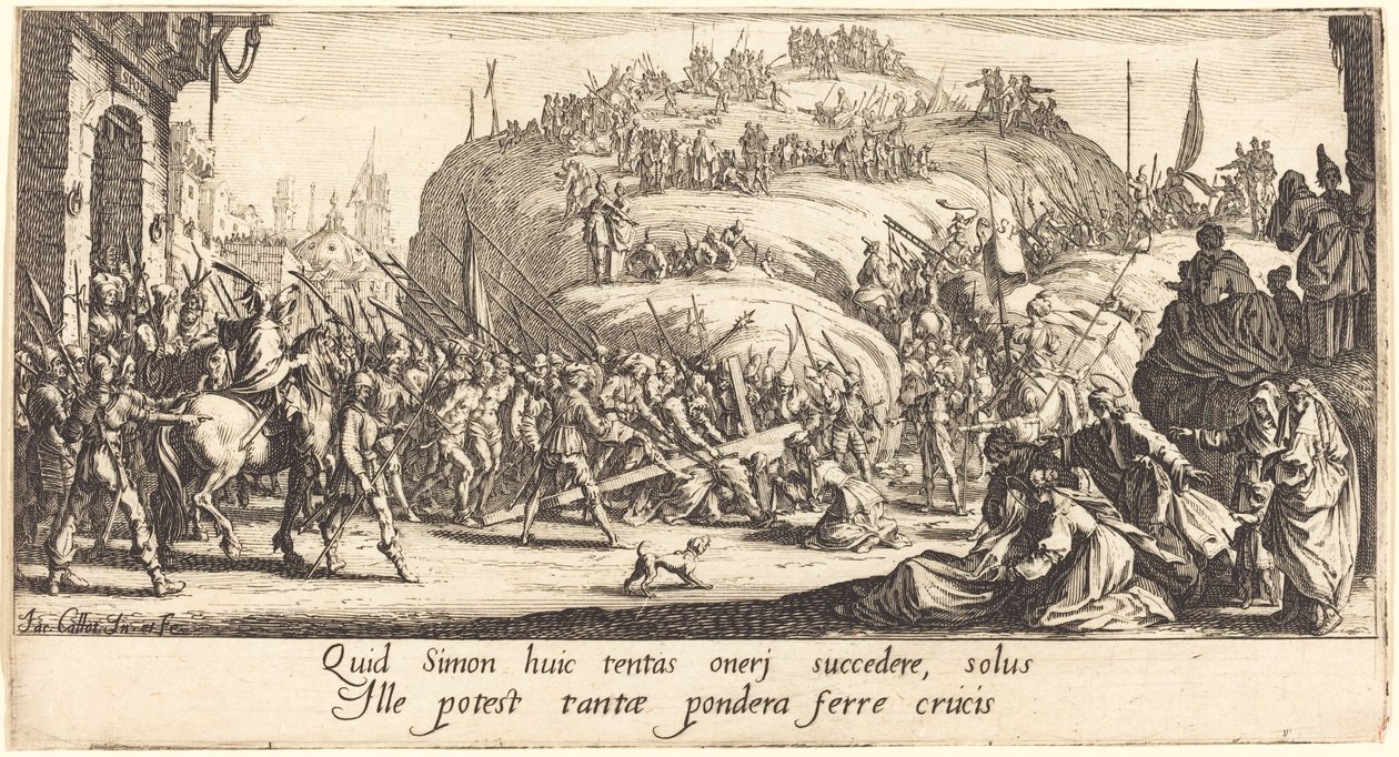 The Carrying of the Cross by Jacques Callot