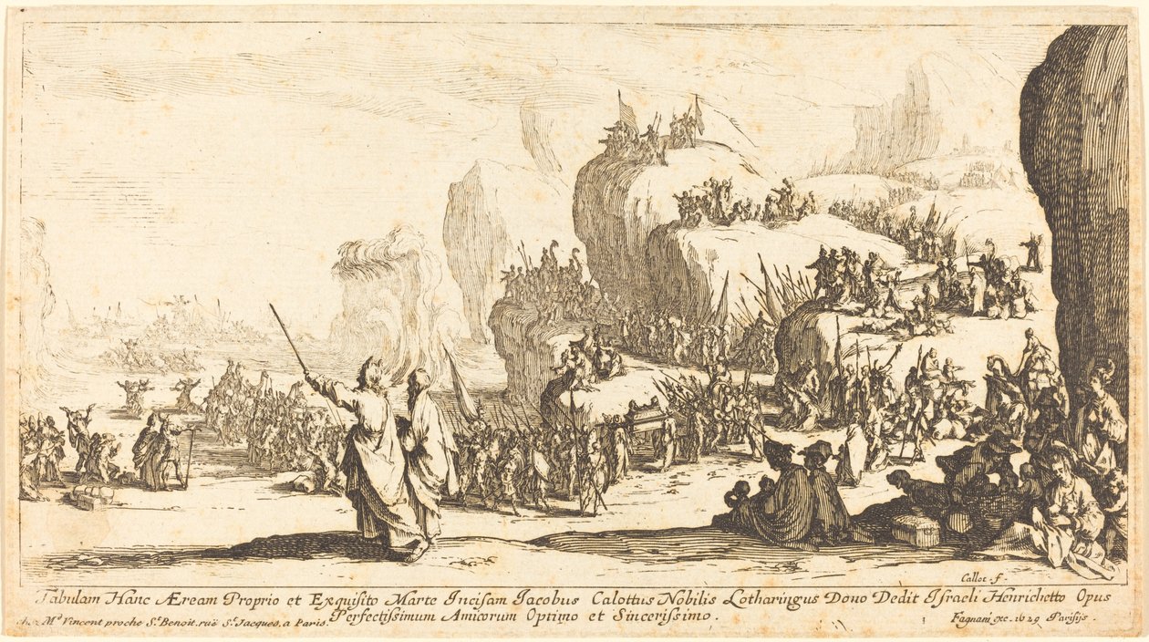 The Crossing of the Red Sea by Jacques Callot