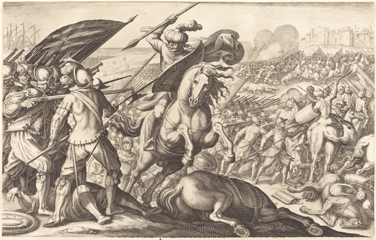 The Defeat of the Turkish Cavalry by Jacques Callot
