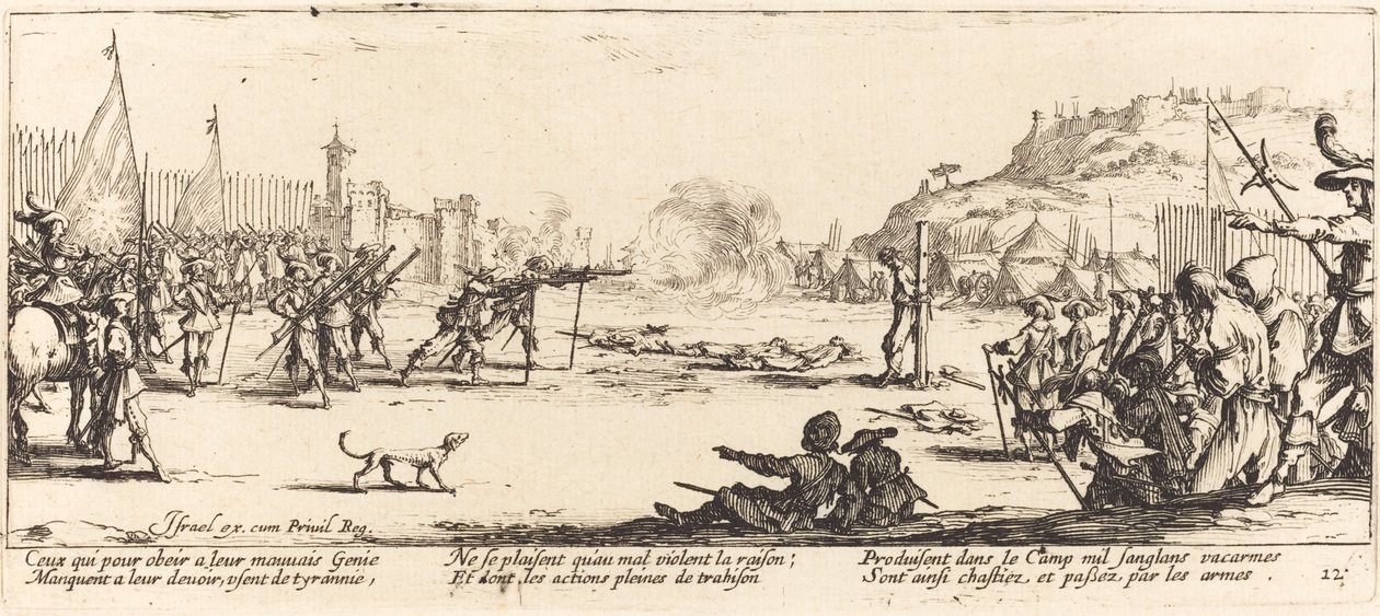 The Firing Squad by Jacques Callot