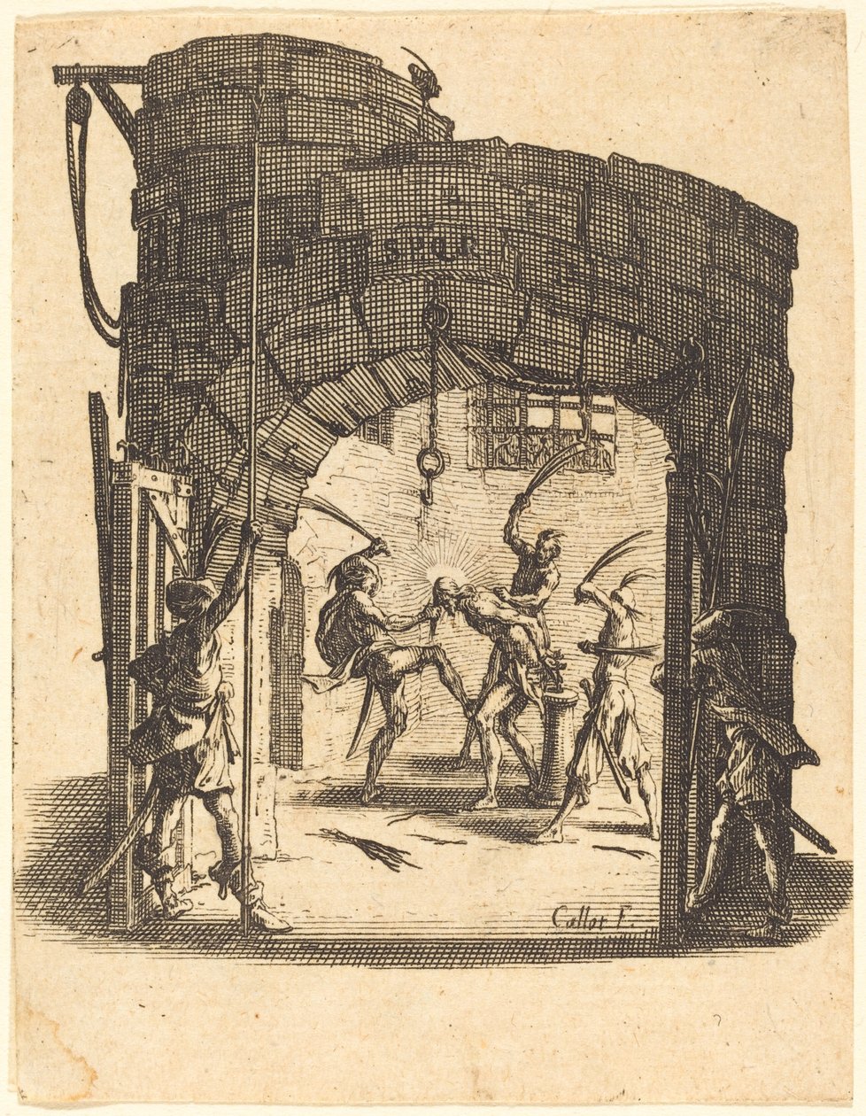 The Flagellation by Jacques Callot